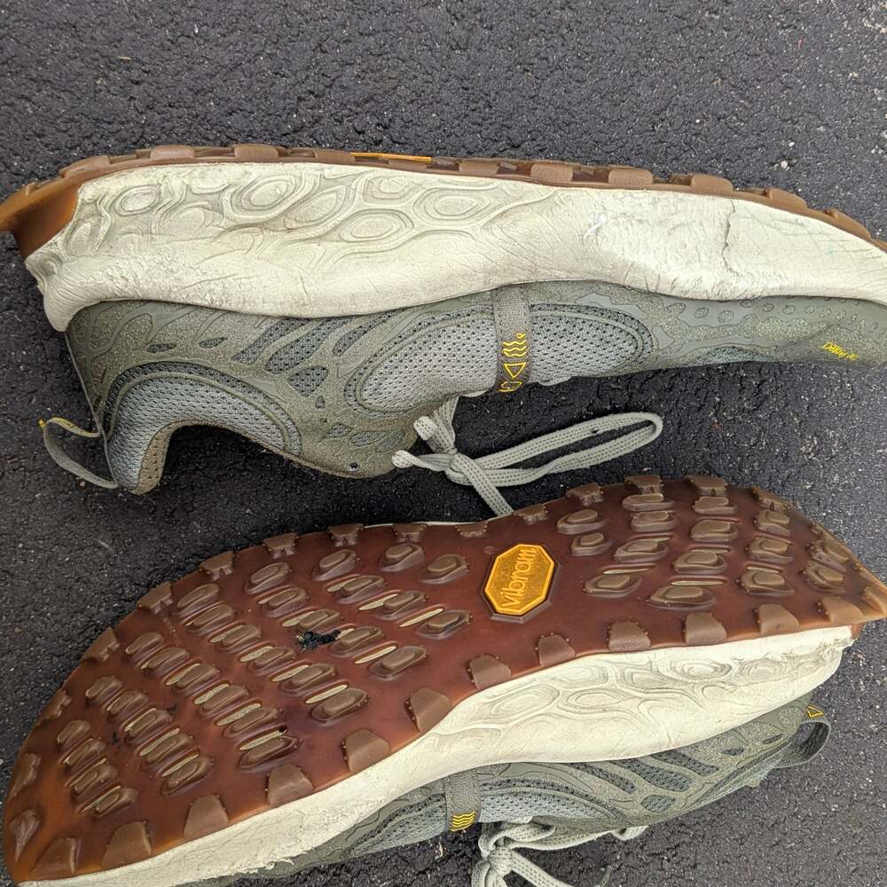 New Balance Fresh Foam X Hierro V8 Trail Running Shoes Olive Green Yellow - Picture 8 of 9